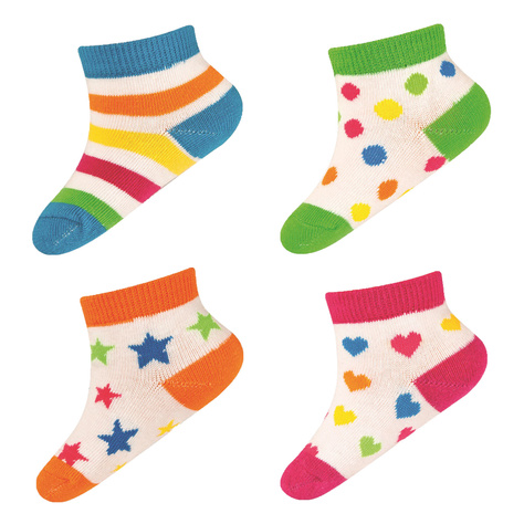 Chaussettes bébé colorées SOXO en étoiles