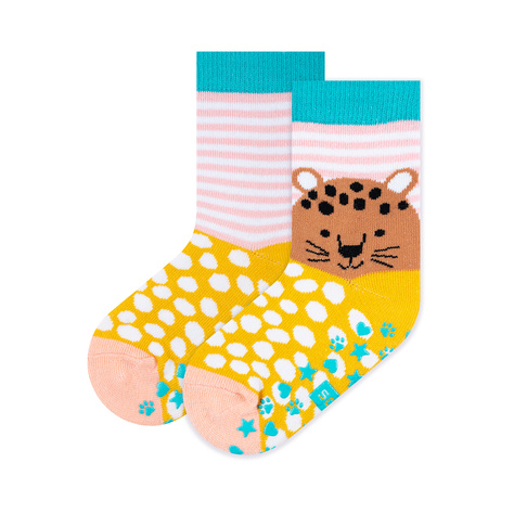 Lot de 3x chaussettes colorées pour enfants SOXO animaux | panda | ourson