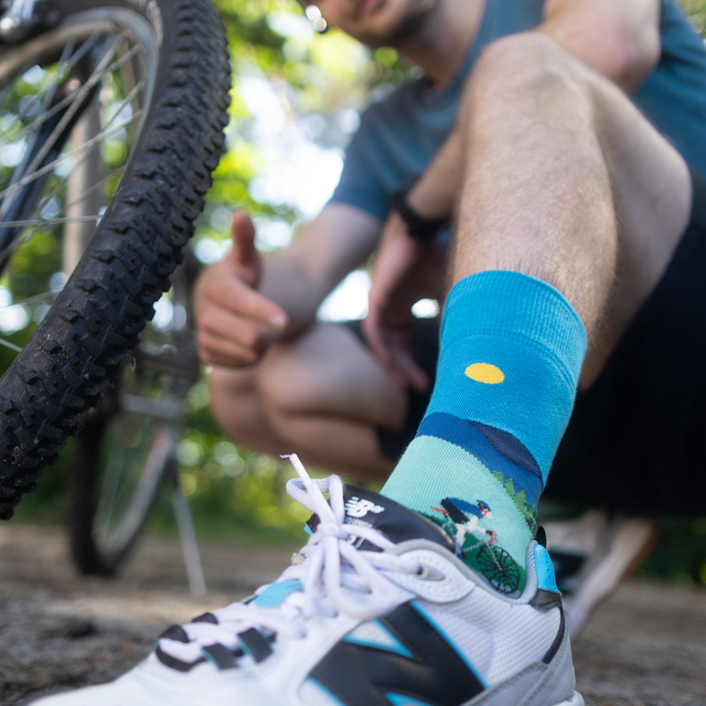 Chaussettes colorées homme SOXO cycling - 5 paires 