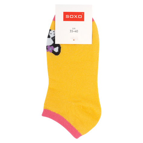 Lot de 5x chaussettes colorées pour dames SOXO chiens