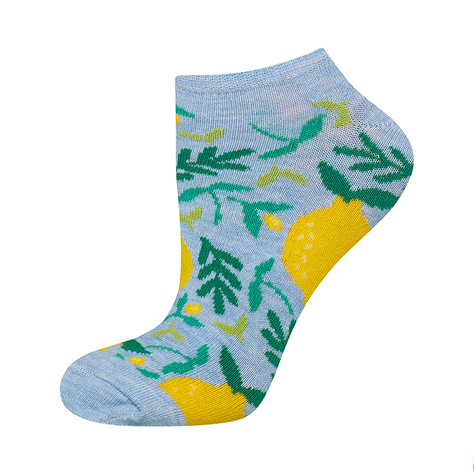 SOXO chaussettes colorées pour femmes coton non assorti citrons