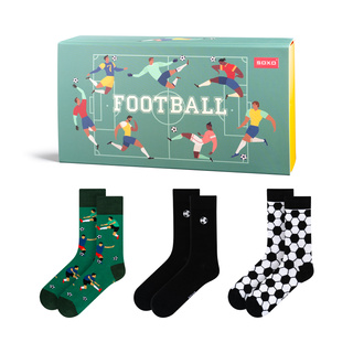 Chaussettes colorées homme SOXO Football - 3 paires