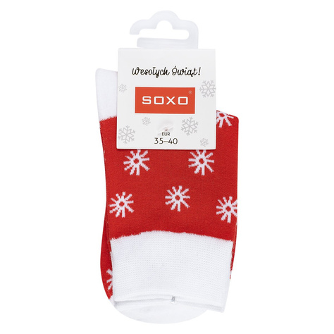 Lot de 2x SOXO GOOD STUFF chaussettes colorées pour femmes Cadeau de Noël