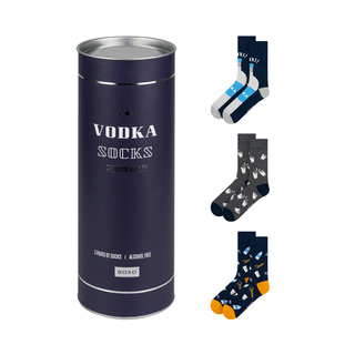 Lot de 3 chaussettes colorées pour hommes SOXO GOOD STUFF Vodka
