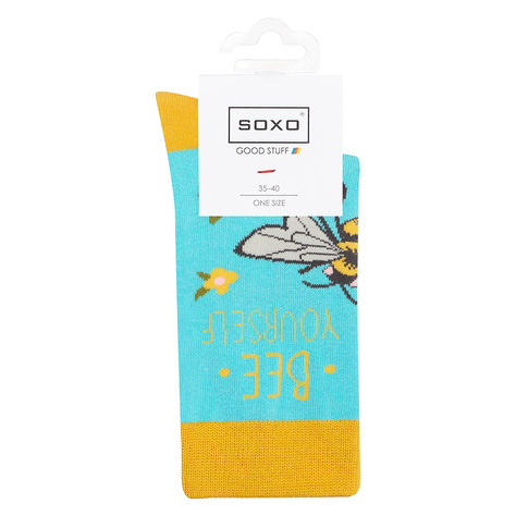 Lot de 2x chaussettes en coton coloré pour femmes SOXO GOOD STUFF