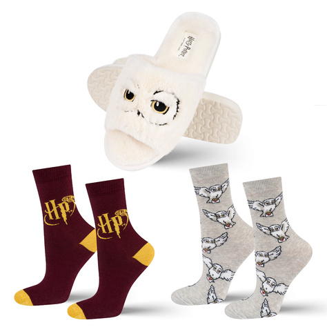 Chaussons doux pour femme et chaussettes Harry Potter – un super cadeau pour elle