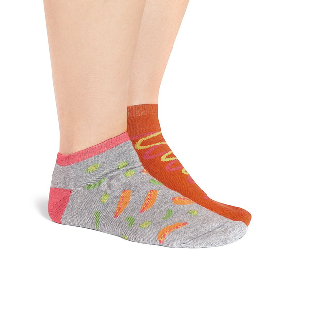 Footies hommes SOXO GOOD STUFF dépareillés - hot dog