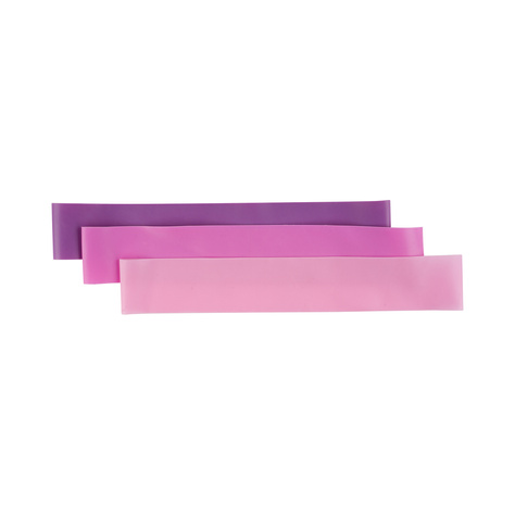 Lot de 3x bandes de résistance Soxo rose pour l'exercice 