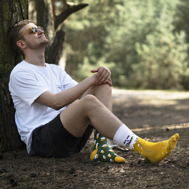 Lot de 2x SOXO GOOD STUFF chaussettes colorées pour hommes cadeau amusant 