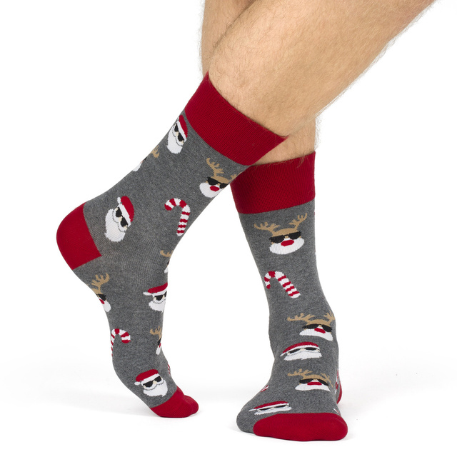 Coffret cadeau homme Soxo | 2x Chaussettes de Noël | 2x caleçons de Noël | cadeau pour le Père Noël | pour lui | Ensemble amusant