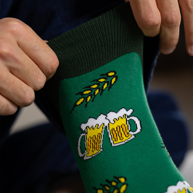 Chaussettes homme SOXO couleur bière - 3 paires 