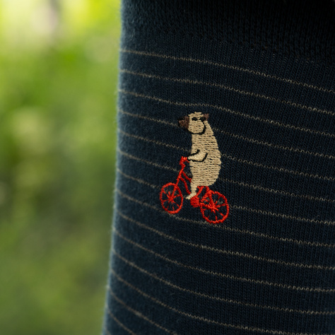 Chaussettes cyclistes capybara SOXO pour homme - 2 Paires