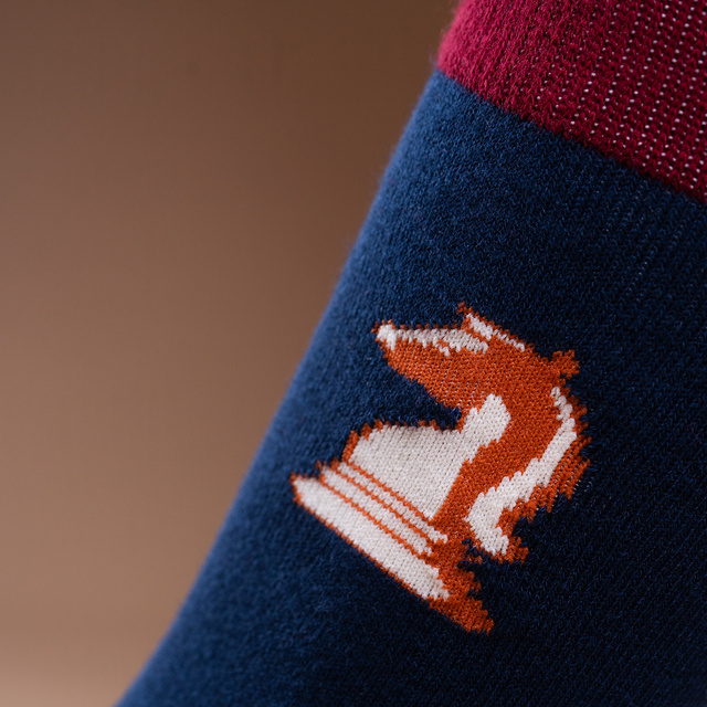 Chaussettes homme SOXO échecs pour grand-père – 2 paires