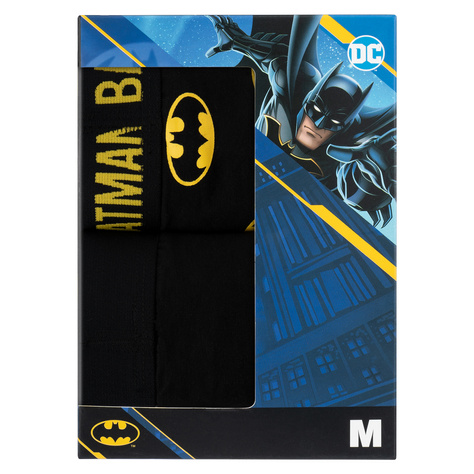 Lot de 2 caleçons Batman pour homme et pantoufles Batman, idée cadeau idéale pour Noël 