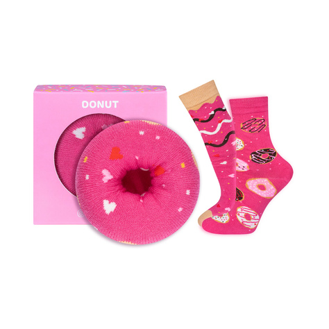 Chaussettes pour femmes SOXO GOOD STUFF donut dans une boîte