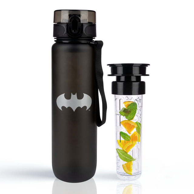 Bouteille d'eau 1L noire | durable et pratique | Batman 