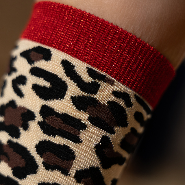 Chaussettes pour femmes SOXO Leopard classic en emballage - 3 paires