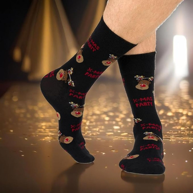 Coffret cadeau homme Soxo | 2x Chaussettes de Noël | 2x caleçons de Noël | cadeau pour le Père Noël | pour lui | Ensemble amusant