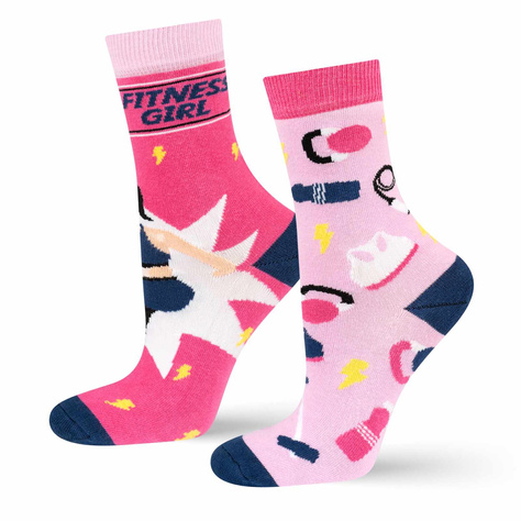 Chaussettes femme colorées SOXO fitness girl