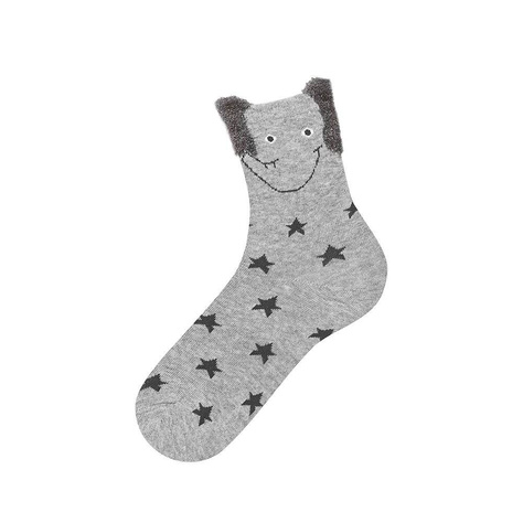 Chaussettes grises à oreilles pour enfants SOXO