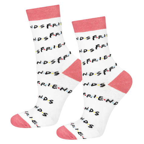 Set 2x culotte femme SOXO Friends et 3x chaussettes femme Friends | cadeau pour elle | rose