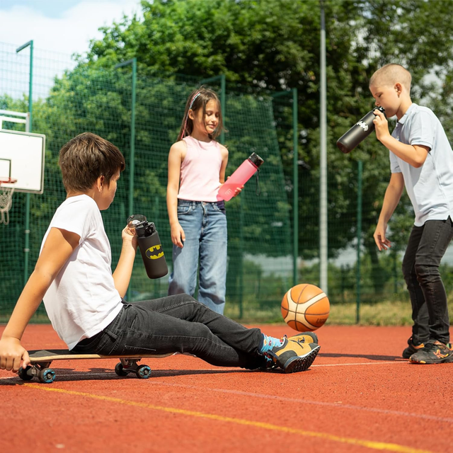 Bouteille d'eau 0.6L noire | durable et pratique | Batman