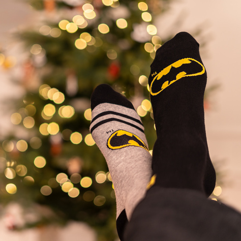 Calendrier de l'Avent Batman Lot de 12 chaussettes SOXO pour homme