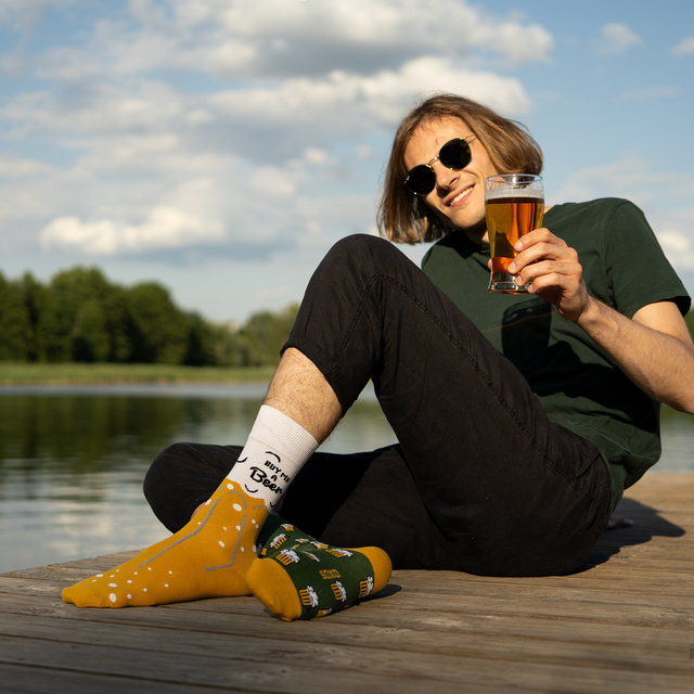 Lot de 2x SOXO GOOD STUFF chaussettes colorées pour hommes cadeau amusant 