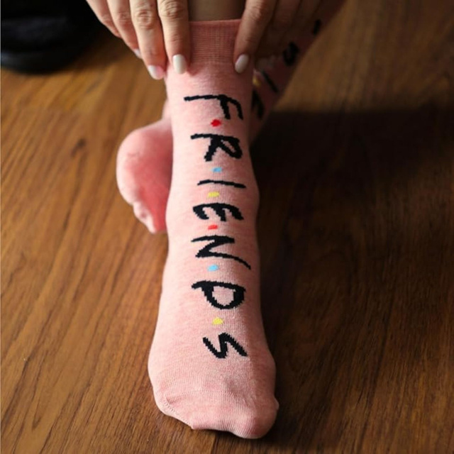 Chaussons SOXO pour femmes et chaussettes pour femmes série Friends