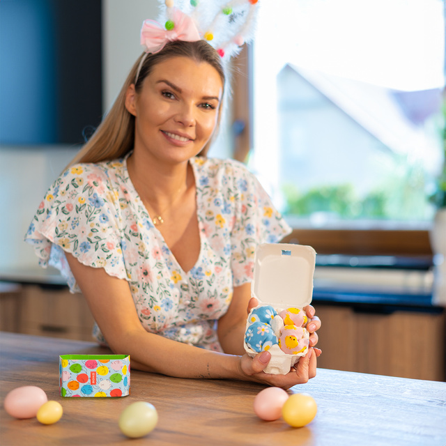 2x Pieds d'homme de Pâques SOXO colorés pour lui