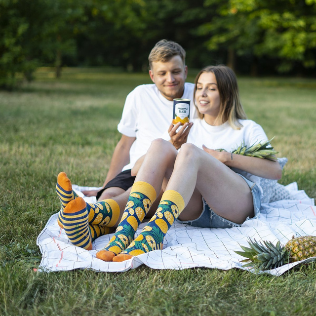 Chaussettes pour femmes | Hommes | SOXO BONNES CHOSES | ananas en conserve | pour un cadeau | Unisexe