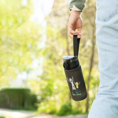 Bouteille d'eau 0.6L noire | durable et pratique | Rick and Morty