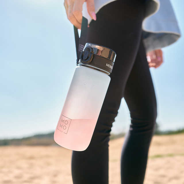 MOMO WAY Bouteille d'eau bleue et rose | idéale pour les voyages | BPA free | Tritan