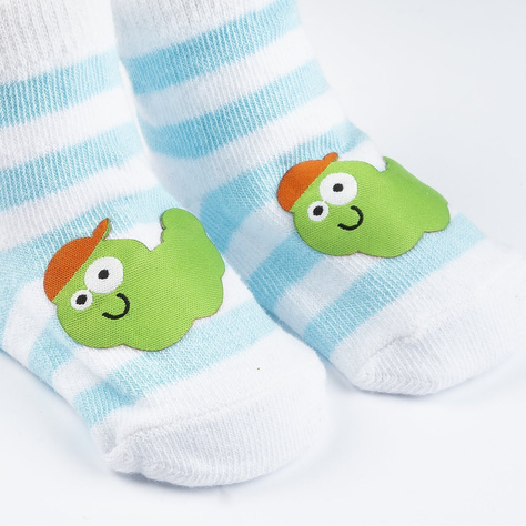 Chaussettes bébé colorées SOXO avec chenille