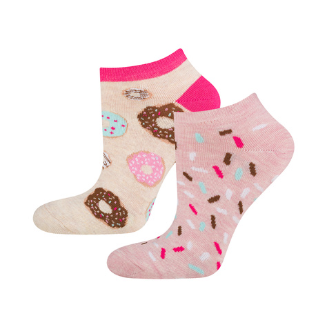 Lot de 5x chaussettes colorées SOXO pour femmes, non assorties cadeau 