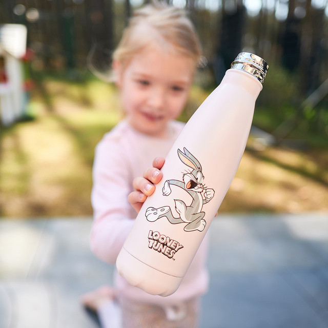 Bouteille thermique  500mL Rose | durable et pratique | Warner Bros | Bugs Bunny