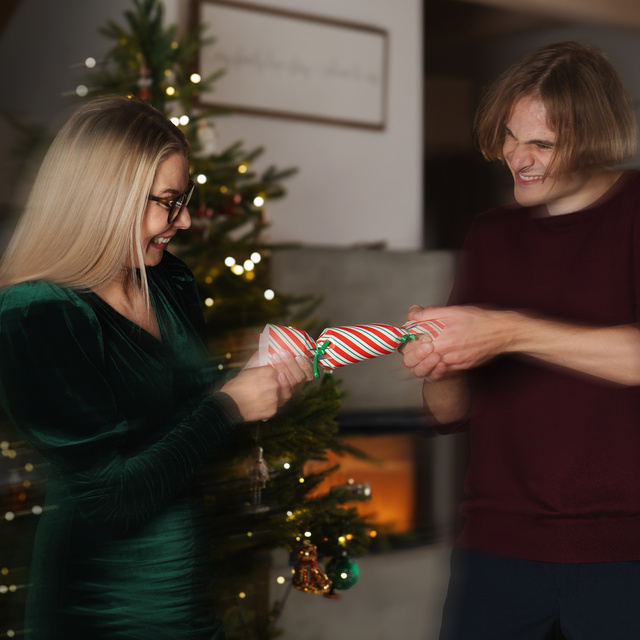 Chaussettes de Noël pour hommes et femmes Soxo dans un emballage