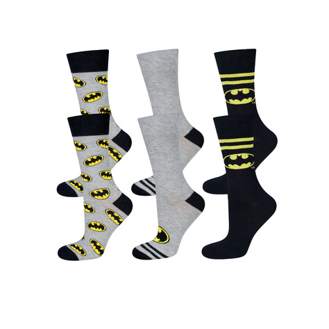 Lot de 3x chaussettes Homme | Batman DC Comics | pour cadeau | coloré 