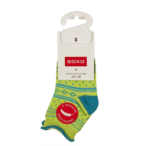 Chaussettes bébé vertes SOXO avec modal 