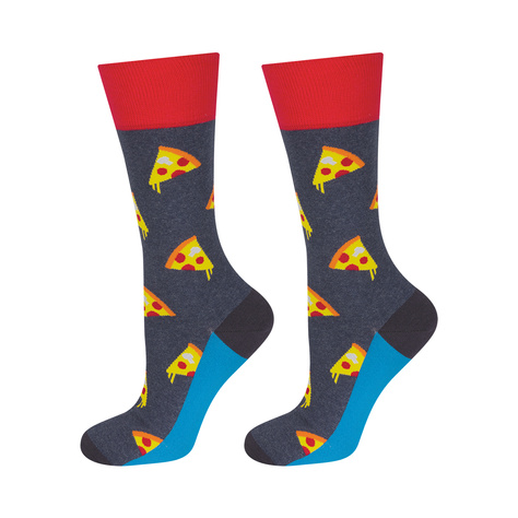 Chaussettes colorées homme SOXO GOOD STUFF chaussettes pizza | pour lui