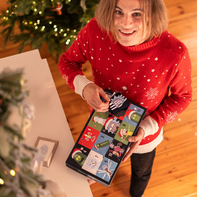 Calendrier de l’Avent avec Chaussettes Rick and Morty 6-Pack