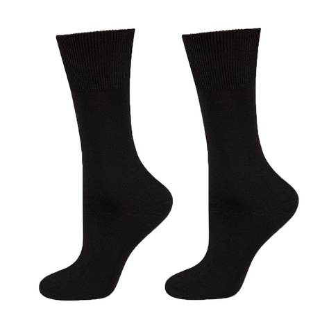 SOXO chaussettes de costume en bambou noir classique pour hommes 