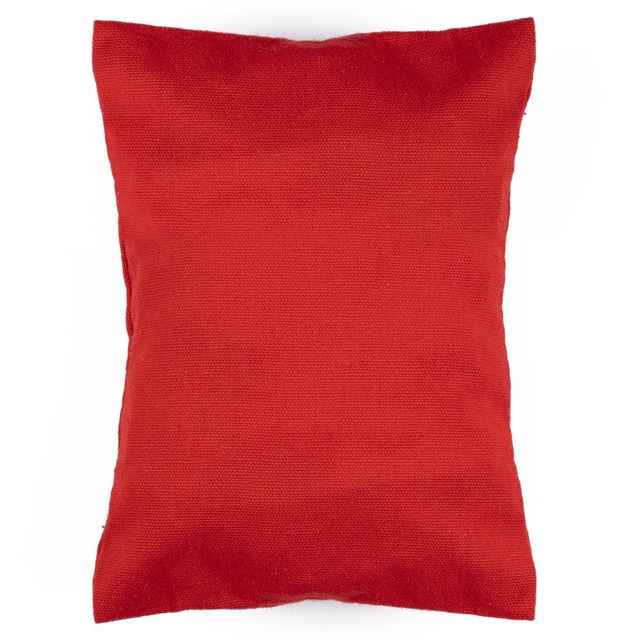 Sac à provisions parisien en coton rouge avec poche intérieure