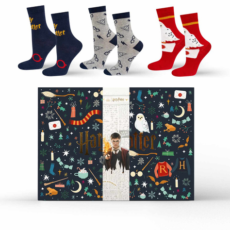 Harry Potter Calendrier de l'Avent Lot de 12x chaussettes femmes | hommes SOXO