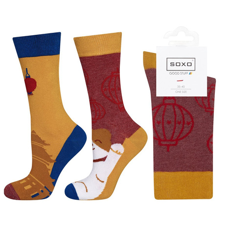 Chaussettes SOXO la collection GOOD STUFF 4 paires