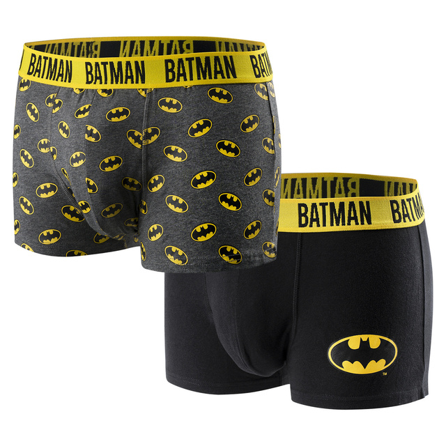 Lot de 2 caleçons Batman | Idée cadeau | Fête des garçons | Culotte en coton