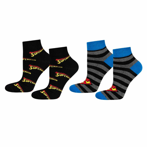 Lot de 2 chaussettes colorées pour homme SOXO Superman DC COMICS