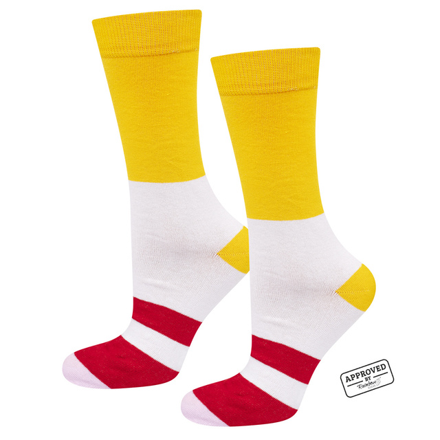Lot de 4x chaussettes pour hommes SOXO de couleur sushi dans une boîte