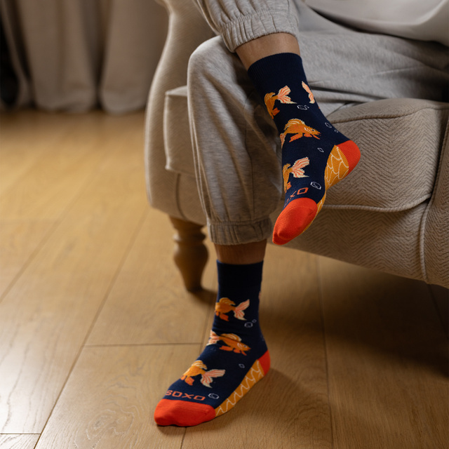Chaussettes à poisson doré SOXO pour femmes  