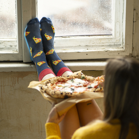 Chaussettes colorées homme SOXO GOOD STUFF chaussettes pizza | pour lui